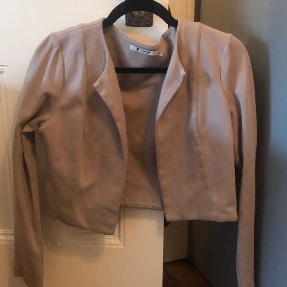 T  Alexander Wang, cotton knit crop jacket, size L